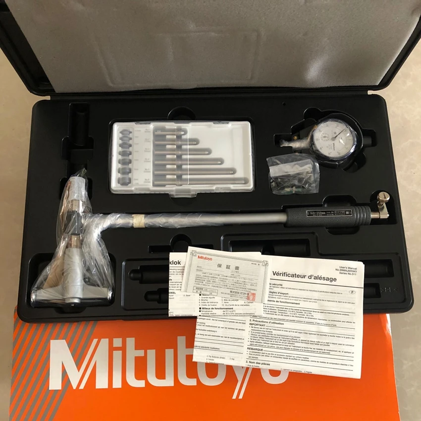 

Genuine 511-715 Dial Bore Gauge 160-250mm x 0.01mm Inside diameter table 1pcs**Brand new Factory Packing**