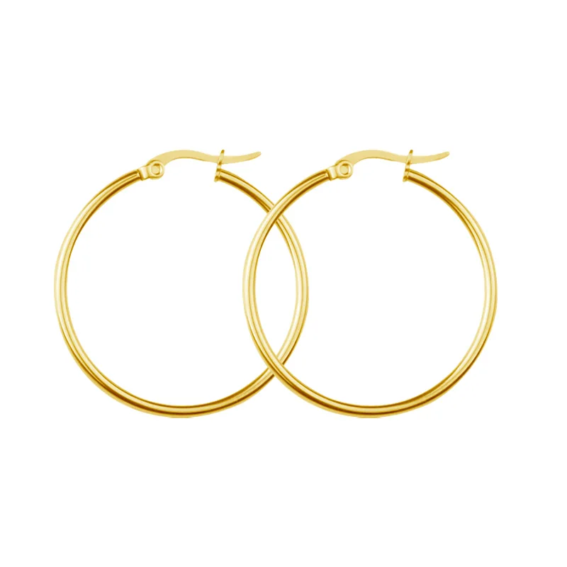 Boucles D'oreilles Créoles Dorées 12 Mm - Marque Marjew - Neuves Sans Emballage