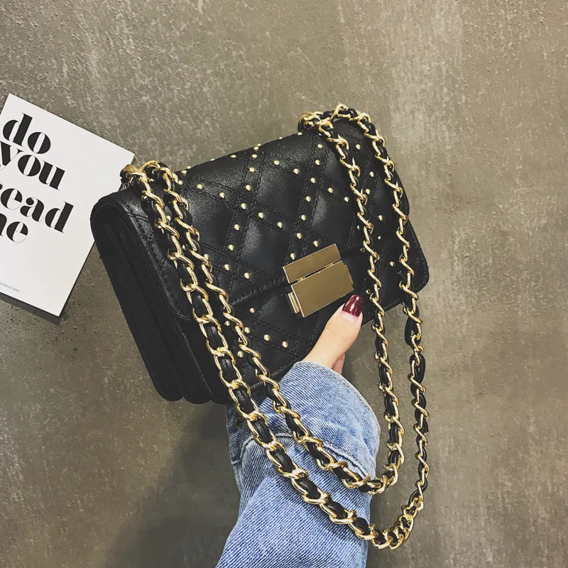 Original Brand Square Bag Underarm New Fashion Style Rhombic Pattern Shoulder Chain Messenger | Багаж и сумки