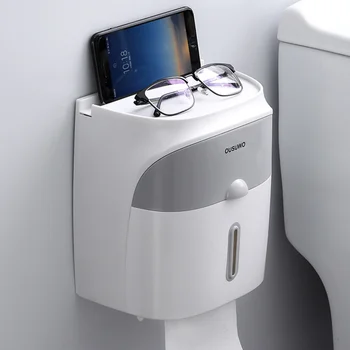 

1Pc Roll Paper Holder Waterproof Tissue Container Tissue Holder Tissue Box for Bathroom