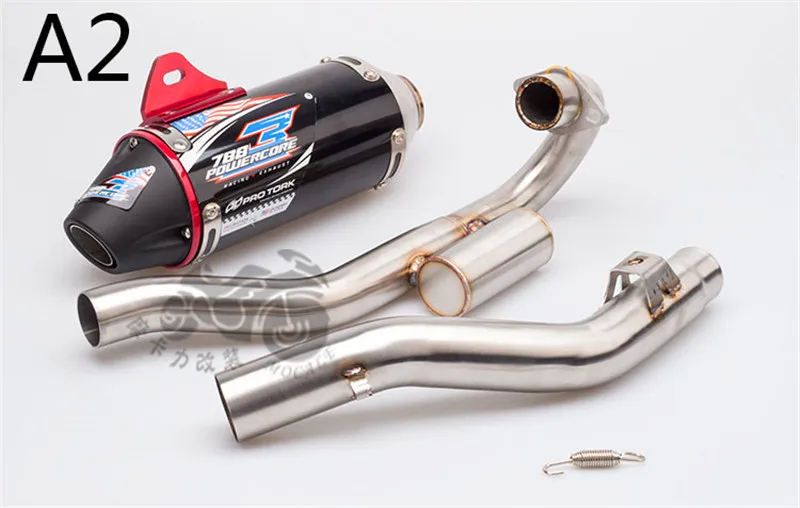 51 мм Akrapovic мотоцикл модифицированный глушитель выхлопной трубы внедорожный модифицированный Yoshinura выхлопной CRF150 CRF230 CRF250 - Цвет: A2