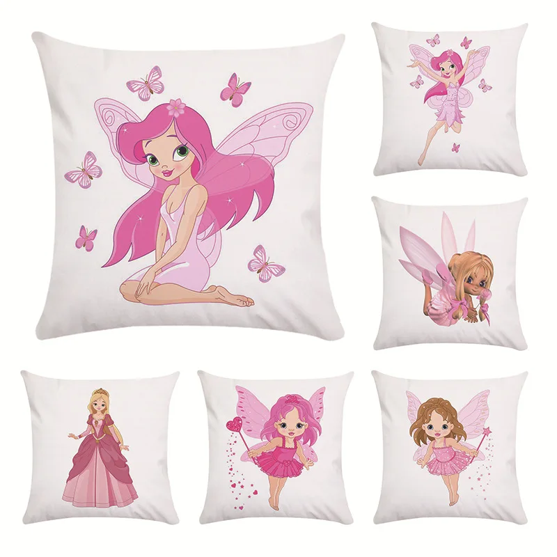 

Flower Fairy Super Soft Super Soft Pillow Cover Cushion Short Plush Pillow Cover Decoration For Home Office
