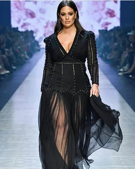 

New Style 2019 Dress Sexy Fashion Full Hollow Out Beading Women V Neck Patchwork Night Club Body con Party Dresses Wholesale