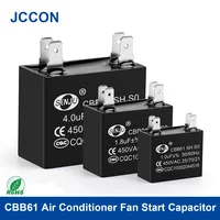 Condensateur de démarrage de ventilateur externe de climatiseur CBB61, 2 pièces, condensateur de fonctionnement de moteur 450V 1UF 1.2UF 1.5UF 2UF 2.5UF 3UF 3.5UF 4UF 4.5UF 1