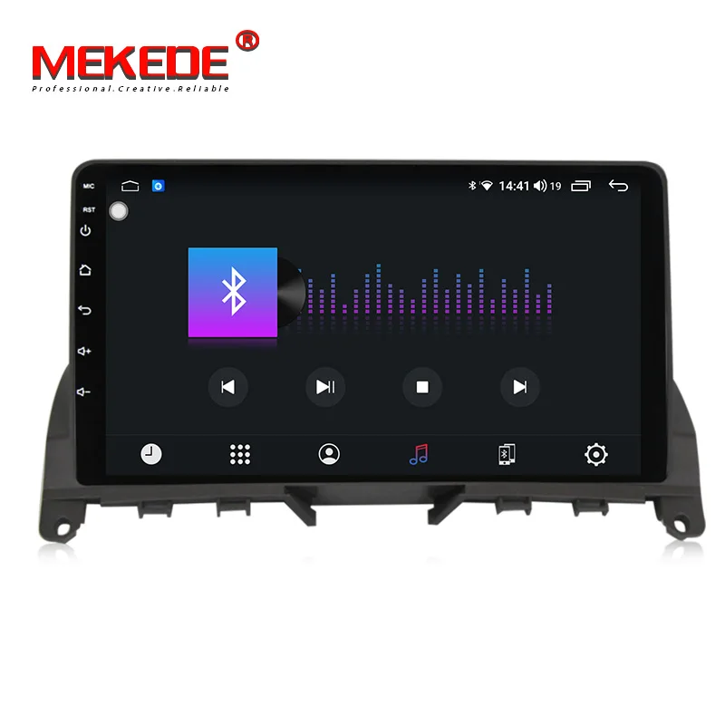 MEKEDE  6G+128G QLED 5GHz WIFI GPS navigation Car Multimedia Player for Mercedes Benz C Class 3 W204 S204 2006-2011 carplay+Auto