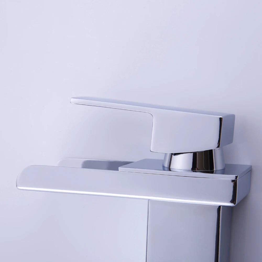Basin Faucets Waterfall Bathroom& Kitchen Dish Washing Basin Faucet Vanity Vessel Sinks Mixer Tap Cold And Hot Water Tap