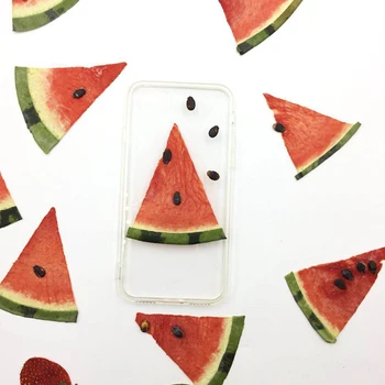 

5pcs Pressed Dried Watermelon Slices Fruit Plant Herbarium For Jewelry Postcard Invitation Card Phone Case Bookmark Making DIY