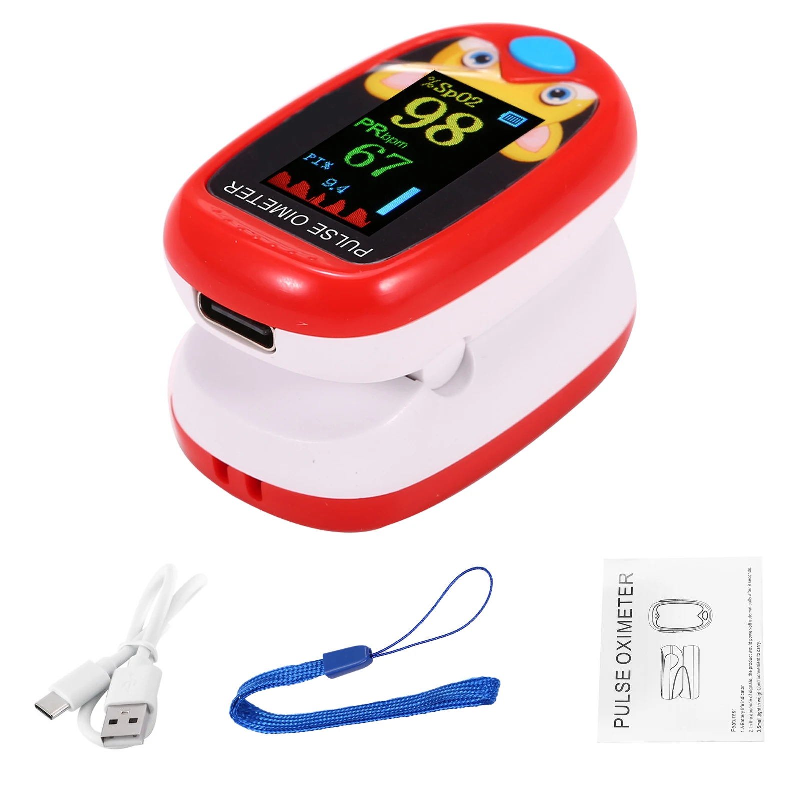 Baby-Children-Pulse-Oximeter-Fingertrip-Mini-SpO2-Monitor-Oxygen ...