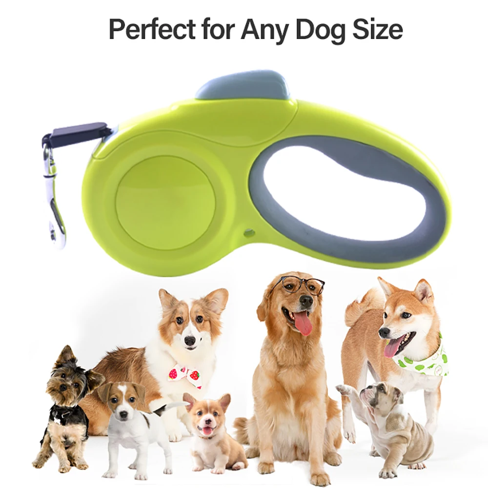 

Hot New Nylon Pet Leashes Retractable Dog Leash with Handle 3 Meters Dog Training Leash for Small Medium Dogs Pet Products Dog S