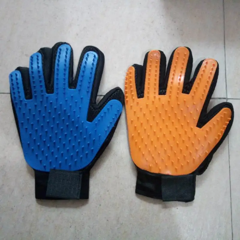 100PCS-Hot-Sale-Cats-Dogs-Massage-Glove-Soft-TPR-Pet-Bath-Brush-Shower-Grooming-Comb-Right.jpg 100Db Forró Eladás Macskák Kutyák Masszázs Kesztyű Puha Tpret Kefe Kefe Zuhany Ápolás Fésű Jobb Kéz - Image 3