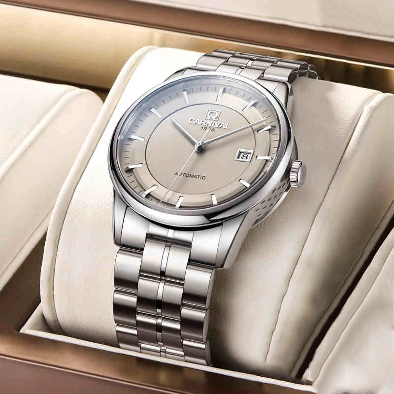 

Switzerland CARNIVAL Mens Mechanical Watches Top Brand Luxury Waterproof Automatic Watch Men Business Sport Watches Montre Homme