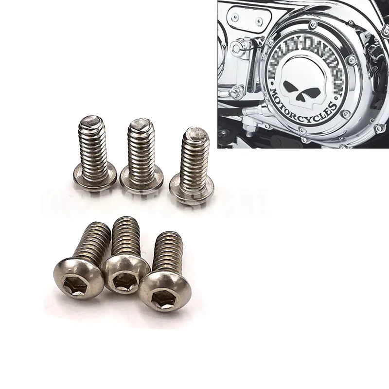 Motorcycle Bolts Screw Derby Cover Bolt For Harley Touring Dyna Softail