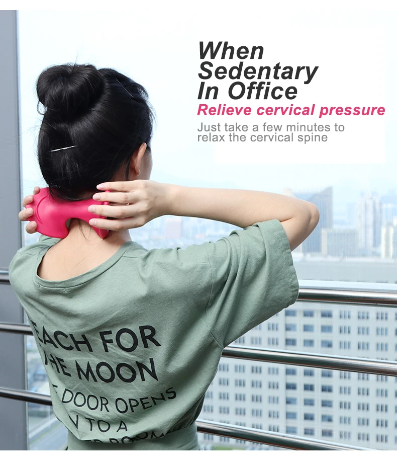 Physiotherapy Massage Neck Pillow Relieve Fatigue Relax Health Care Whole Body Massager Cervical Massage Kneading Shiatsu Tool