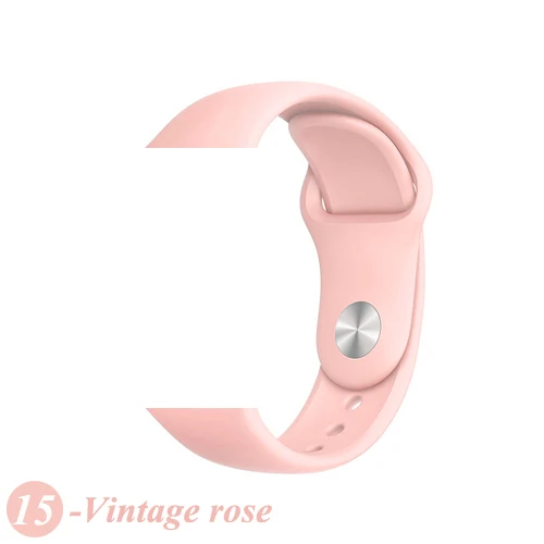 Color15 Ремешок для apple watch pulseira apple watch 4 5 3 band 44 мм/40 мм iwatch band 5 4 42 мм 38 мм correa браслет аксессуары для часов - Цвет ремешка: Color15