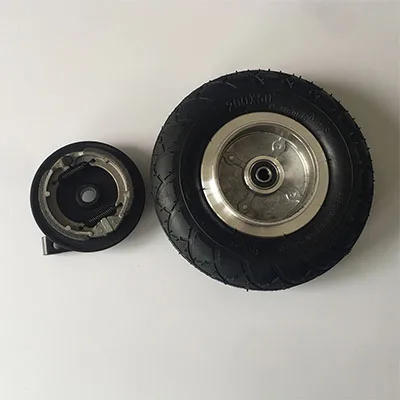 Wheel 8 дюймовые колеса 200x50 с барабанным тормозом " пневматические колеса с расширительным тормозом для электрического скутера алюминиевый колесный тормоз - Цвет: Wheel