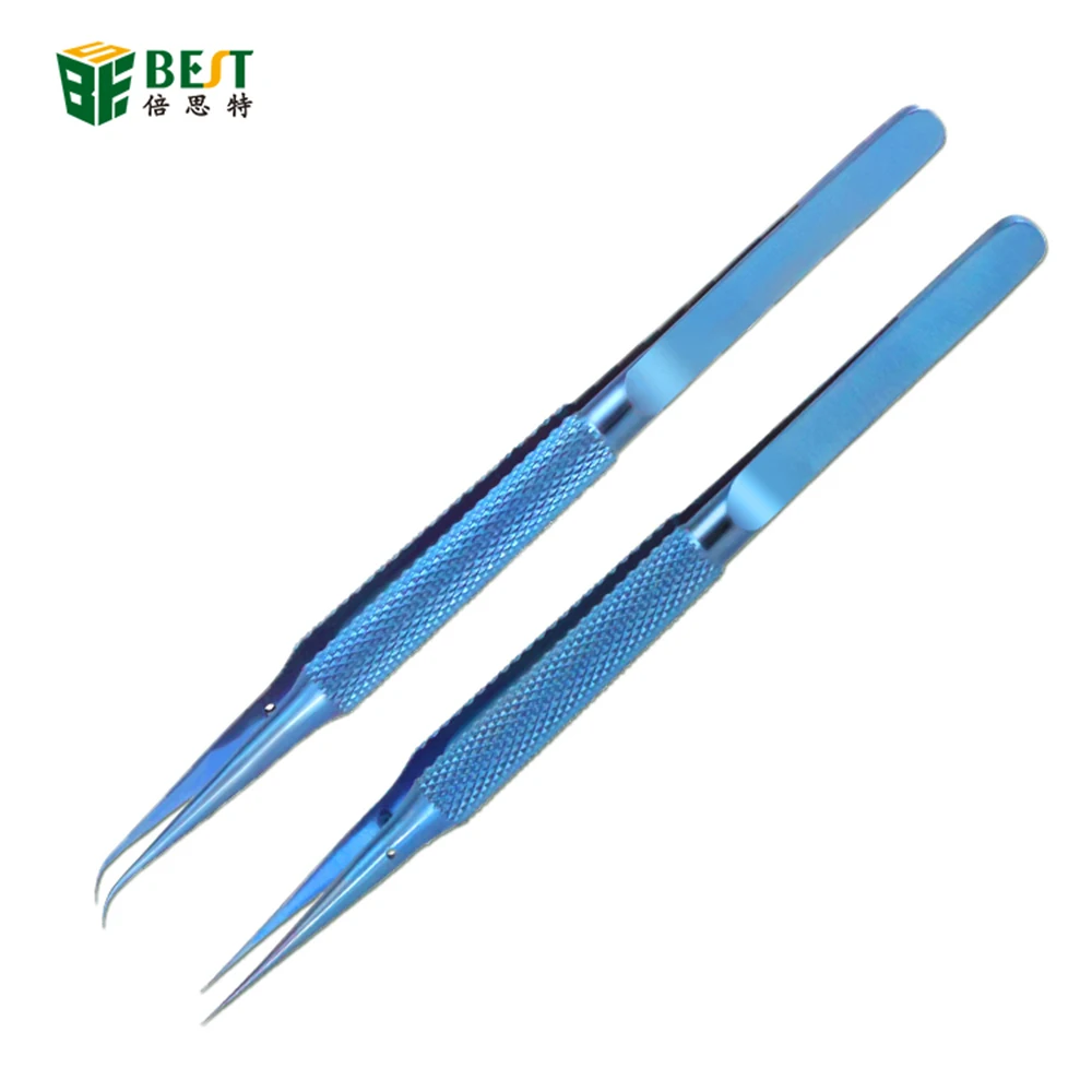 초정밀 티타늄 합금 플라이 라인 지문 핀셋 집게, 아이폰 칩 구리 와이어 수리 ..