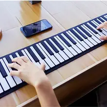 Vvave электронный рулонный барабан пианино игрушка звук плавающий ручной рулон приложение обучение портативная клавиатура цифровое пианино музыкальный инструмент