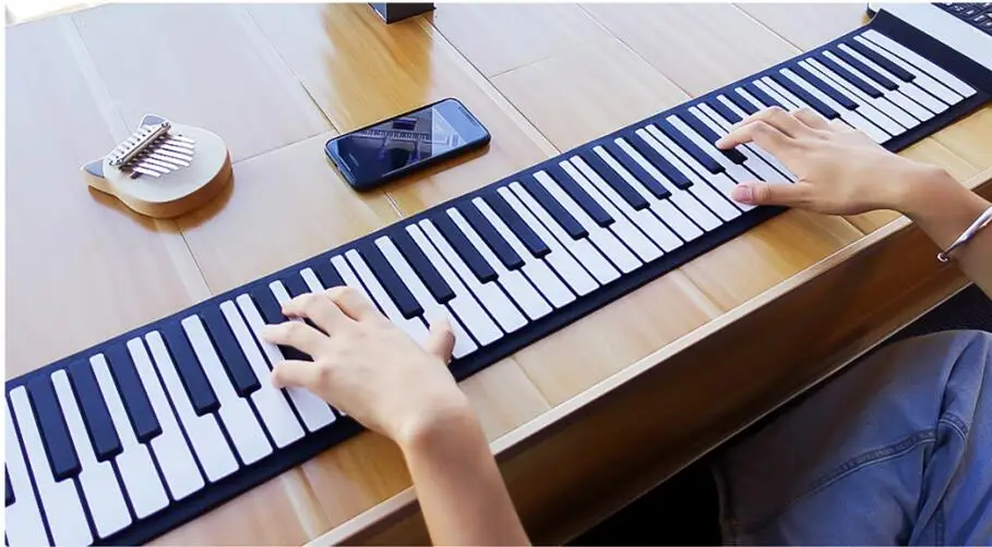 Vvave Electronic Roll-up Drum Piano Toy Sound Floating Hand Roll APP Teaching Portable Keyboard Digital Musical Instrument | Игрушки и