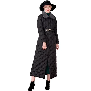 

Women Space Cotton Winter Black Parka Plus Size X Long Jacket Warm Overcoat Long Coat Outwear DZ1053