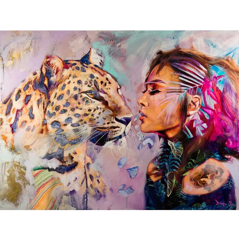 

New Beauty And The Beast Pictures By Numbers Oil Painting On Canvas Handmade Wall Pictures For Living Room Decoration