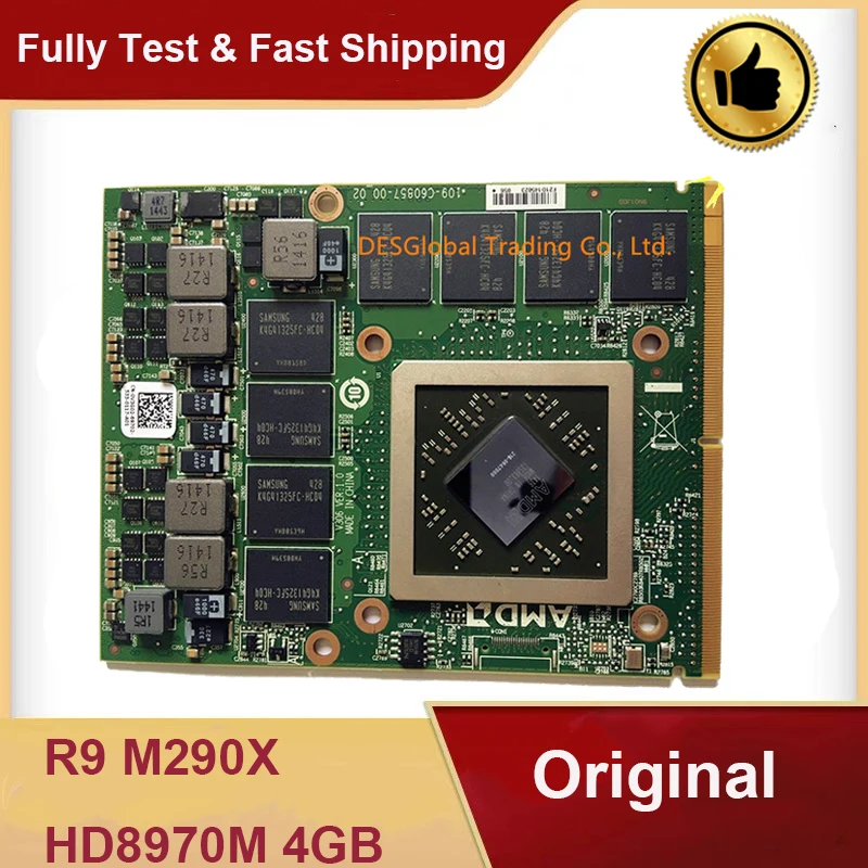  R9 M290X HD8970 HD8970M 4GB Video Graphics VGA Card 216-0847000 For Dell Alienware M17X M18X HP 877