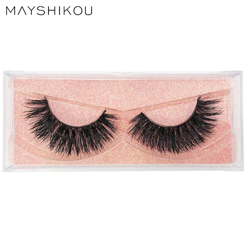 

MAYSHIKOU 3D Mink False Eyelashes Soft Winged Full Strip Lash Fake Eyelash Extension-lashes Curling Handmade Synthetic Hair