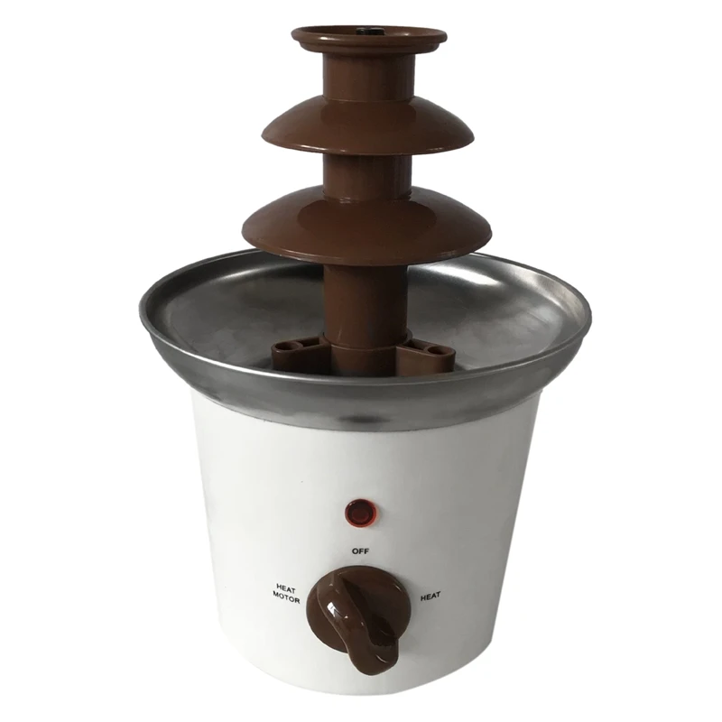 

New Mini Chocolate Fountain Household Chocolate Melting Machine Electric Heating Chocolate Fountain Home(EU Plug)