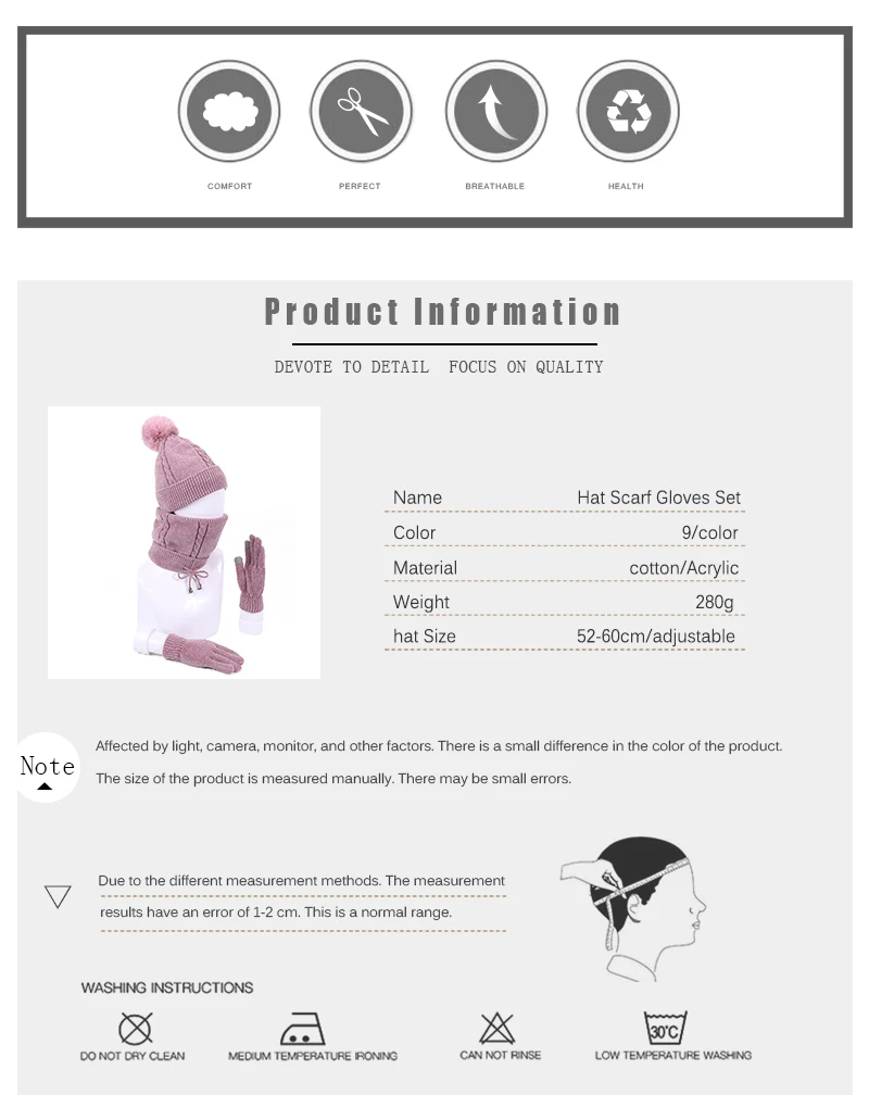 Pom Beanie кольцо для шляпы шарф и перчатки для сенсорного экрана набор для женщин Зимний теплый вязаный толстый Skullies Beanies с подкладкой наборы