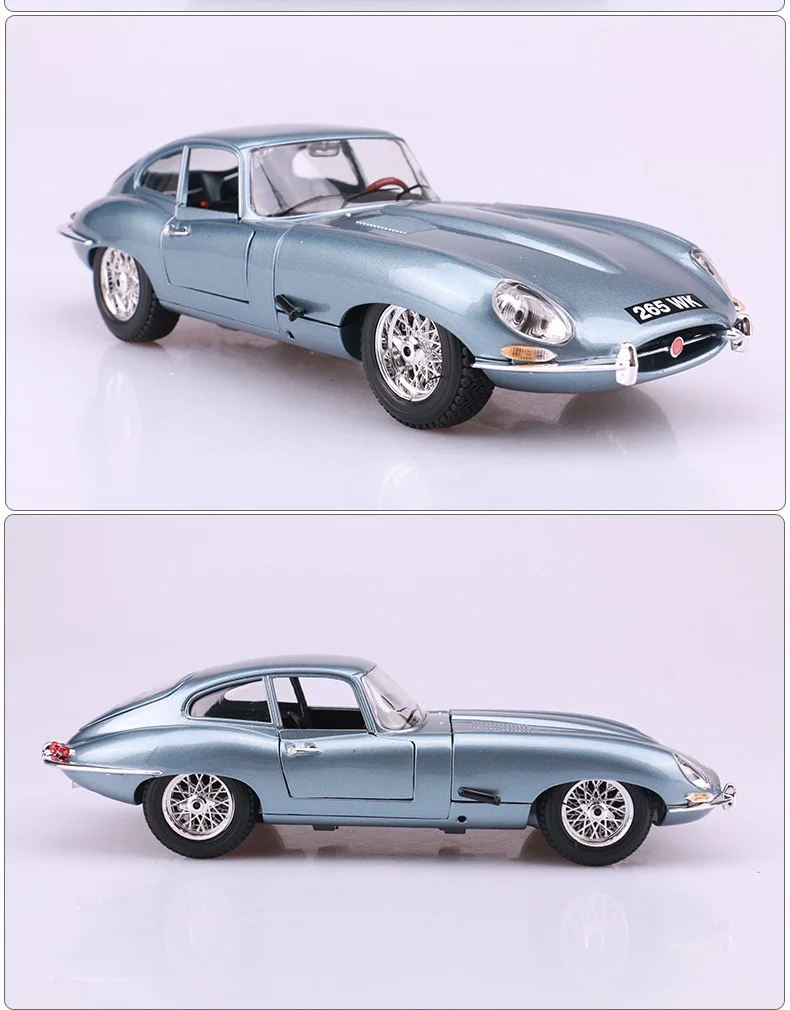1:18 1961 E-type купе литая под давлением классическая модель автомобиля имитация Ретро коллекция металлическая модель автомобиля игрушка произведение искусства детские подарки