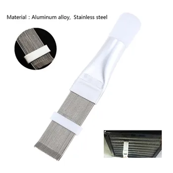

1Pc Stainless Steel Fin Comb Brush For Air Conditioner Blade Cooling Straightening Cleaning Tool AC Condenser Fin Comb