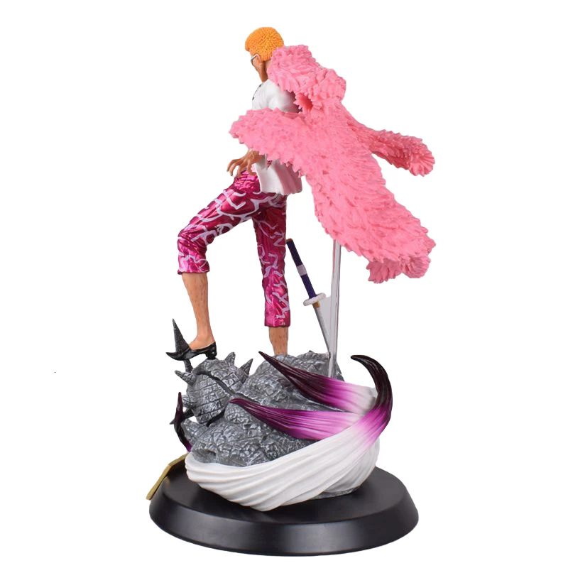 Одна деталь фигурка GK Donquixote Doflamingo ПВХ 37 см кукла модель статуя Коллекция игрушек аниме изысканное качество рабочего стола Figma