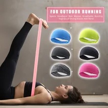Oddychająca opaska sportowa mężczyźni kobiety Unisex joga Fitness szybkie suszenie elastyczna opaska przeciw poceniu się do biegania na świeżym powietrzu tanie tanio CN (pochodzenie) Headband Opaski na głowę Yoga