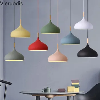 

Modern Nordic Led Pendant Lights Macaron Lamp Personality Creative Loft Lamp for Living Room Dining Room Restaurant Bar