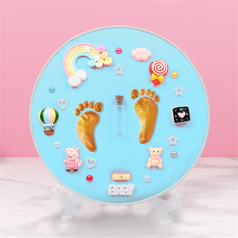 Kit D Empreinte Main Et Pied De Bebe Moulage D Empreinte Souvenir De Nouveau Ne Sechage A L Air Moule En Argile Douce Cadeau De Cent Jours Aliexpress