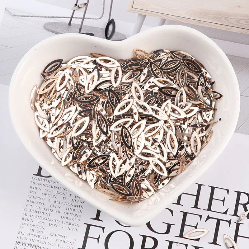 100Pcs/Pack 3*9MM Hollow Horse Eyes Sequins PVC Paillettes DIY Wedding Sewing Sequin Craft Garment Lentejuelas Accessories