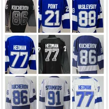 Все сшитые мужские трикотажные изделия Nikita Kucherov Steven Stamkos Victor Hedman Brayden Point