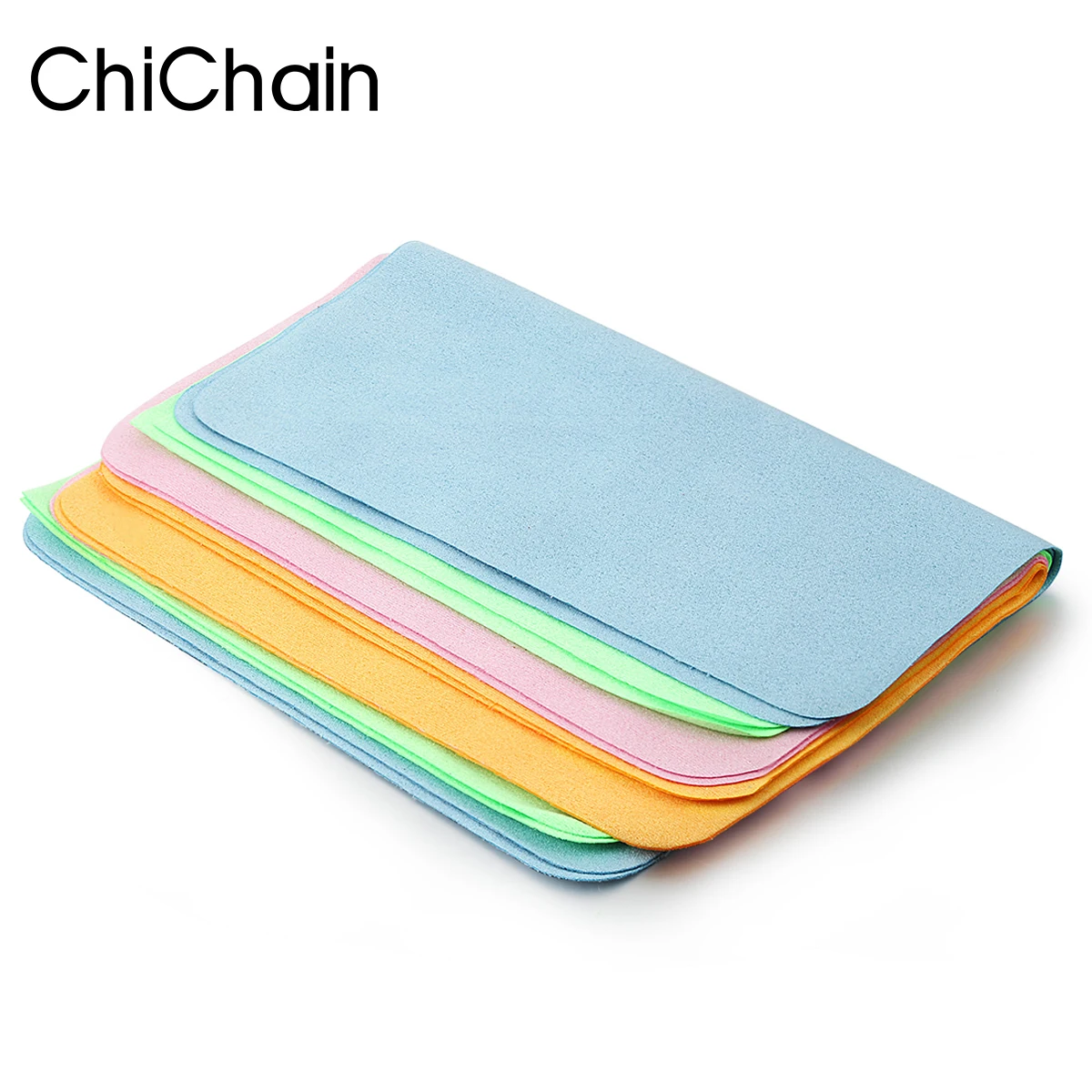 

5PCS Eyeglass Cleaning Cloth Microfiber adaptable for Screens, Lenses Nylon or Polaroid Glasses 15*18cm random color