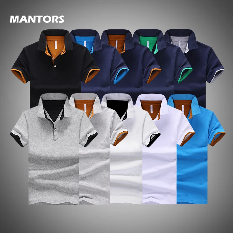 

2020 Summer Tee Shirts Mens Polo Shirts Solid Color Slim Fit Camisa Polos Business Shirts Men Golf Shirt Short Sleeve Tee Tops