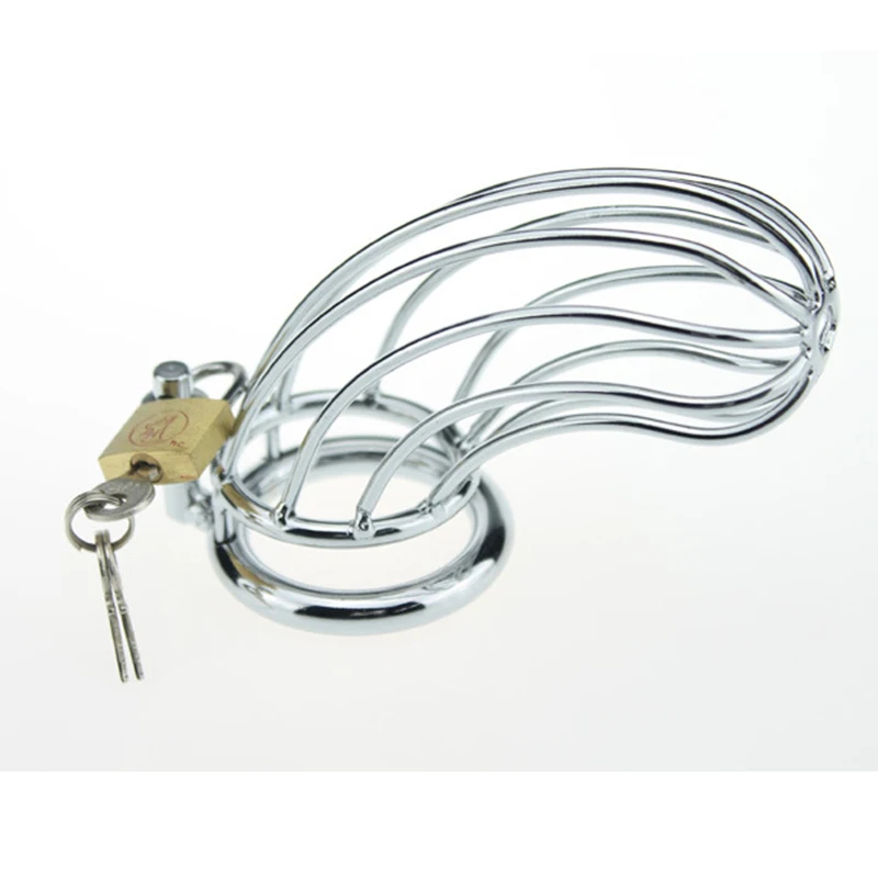BDSM Chastity Belt Stainless Steel Cage Ring Happy Enjoyment Props
