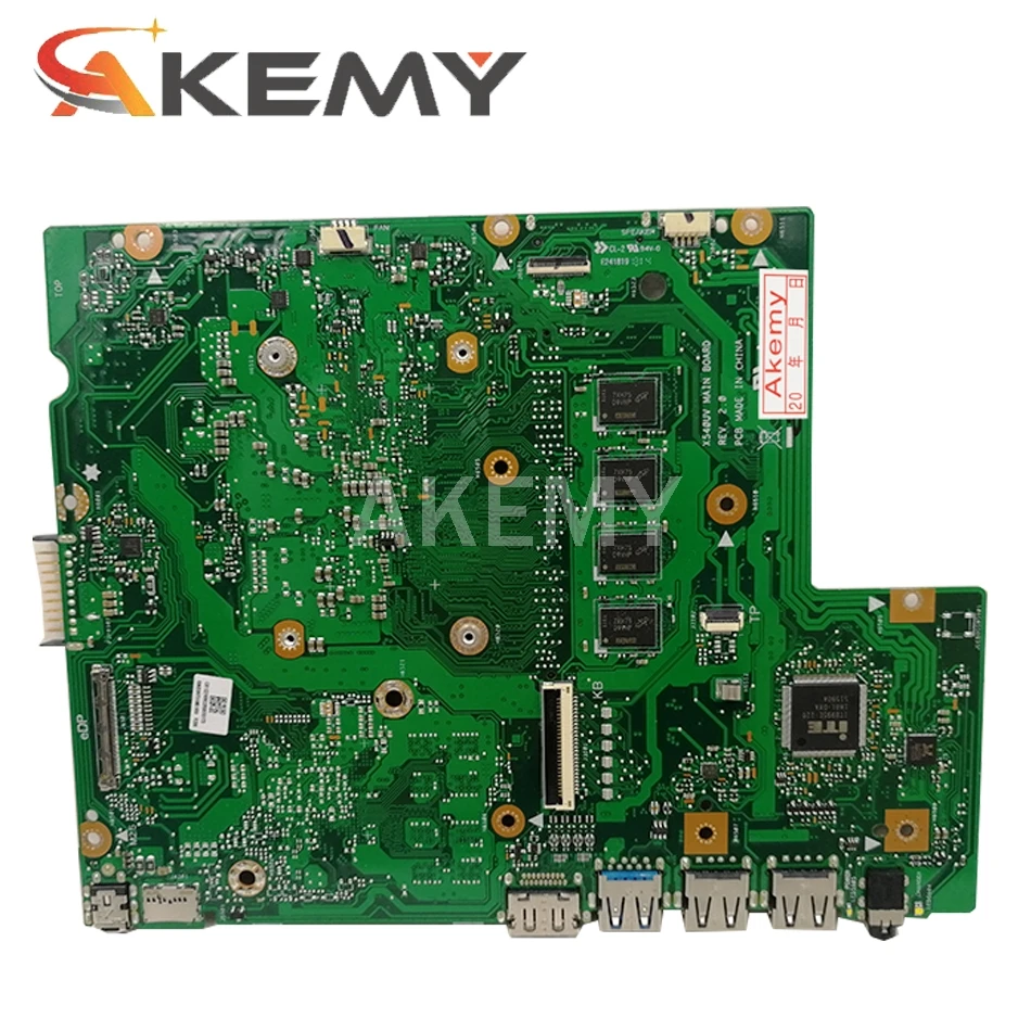 Akemy X540UV REV 2.0 Laptop Motherboard For Asus