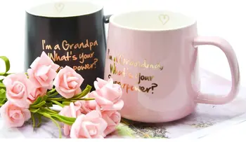 

360ML Ceramic mug 11OZ Grandma Mug Mug Superman pink Mug High Quality Ceramic Cup I’m a Grandma,What’s your Superpower