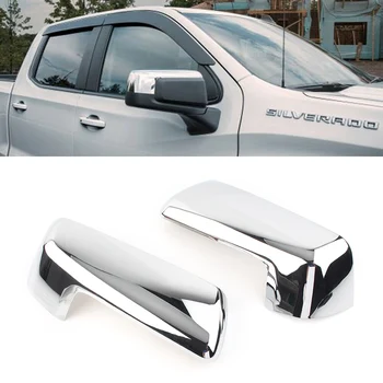 

Chrome Car Rearview Side Mirrors Cover ABS DecorationTrim For Chevrolet Silverado 1500 2019 2020 & GMC Sierra 1500 2019-2020