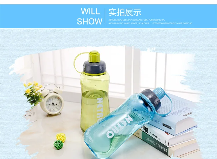 Large-Capacity Sports Outdoor Water Bottles Portable Bottle Household Simple Plastic Easy To Drink Kettle Hidro Flask Drinkware
