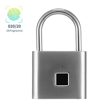 

Smart Fingerprint Padlock Small Size Padlock Cabinet Fingerprint Lock Dormitory Anti-Theft Lock O10/20