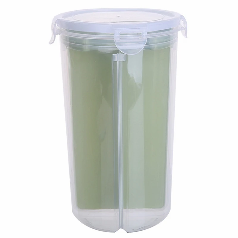 LOOZYKIT Пластик поворотный риса банок бункеры для хранения зерна Крупы диспенсер Кухня Еда бочки ящики для хранения контейнеров S/L - Цвет: B3