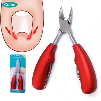 

Cofoe 1Pcs Multifunctional Toe Nail Clippers Pedicure Care Tool Nail Correction Thick Nails Ingrown Dead Skin Dirt Remover