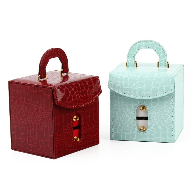 

2020 New Jewelry Box Organizer Travel Jewellery Casket Storage Ring Earrig Necklace Bracelet Storage Makeup Hot Selling Case