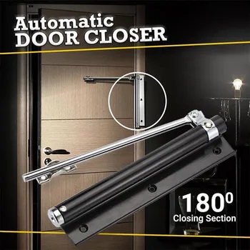 

Door Closer Single Spring Strength Adjustable Surface Mounted Stainless Steel Automatic Closing Fire Rated Door Hardware #5