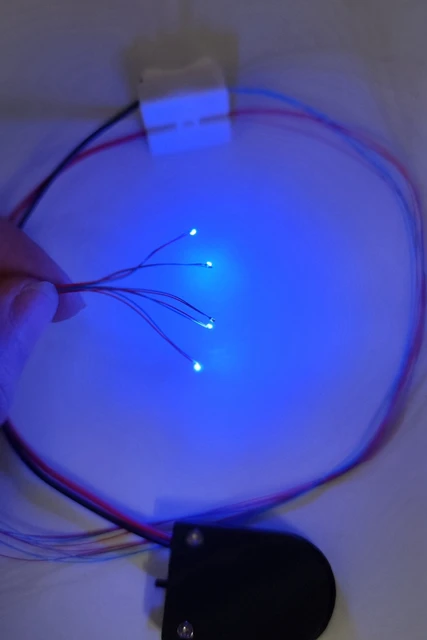 5PCS Pre-wired #0402 Smd Leds 3v 10 Colors 30cm Connection Wires,hobby Model Kit Railroad/Railway/Starship/Gundam Lighting 0402blue