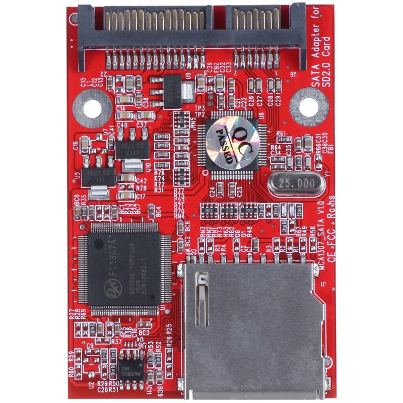 MMC SD SDHC SATA 6,35 сантиметр HDD безопасный цифровой адаптер преобразования
